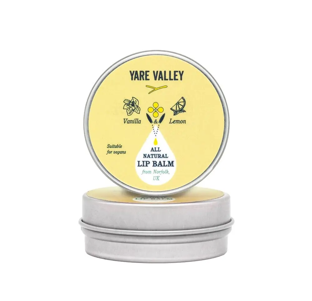 Natural Vanilla & Lemon Lip Balm Tin